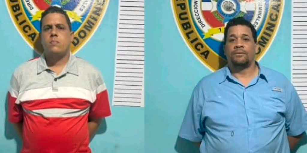 Dos ladrones fueron detenidos por miembros de La Policía Nacional en Sosúa por robar más de un millón de pesos