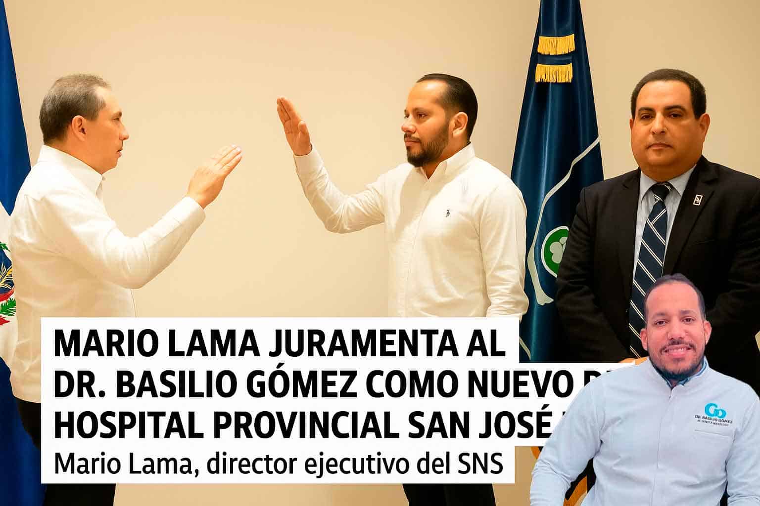 Mario Lama juramenta como nuevo director del Hospital Provincial San José en Ocoa.